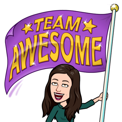 Eva Sonnenschein gezeichnet als Comic weht eine Fahne mit "Team Awesome" - jeder Mensch hat wunderbare Talente